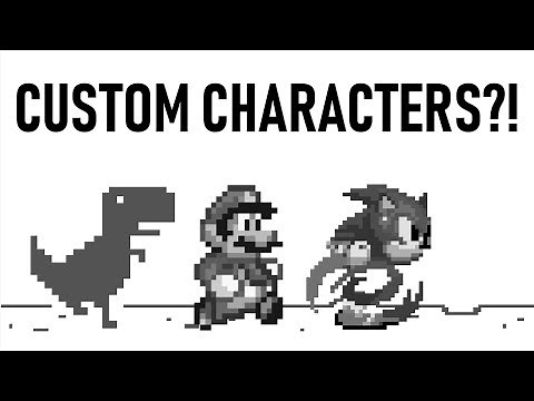 Google Dinosaur Game Custom Characters Tutorial