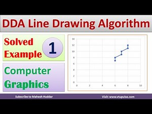 1. Solved Digital Differential Analyzer | DDA Algorithm | Line Drawing Algorithm by Mahesh Huddar