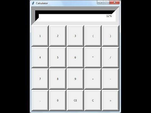 Python Tkinter GUI Tutorial 2 - How to Create Calculator