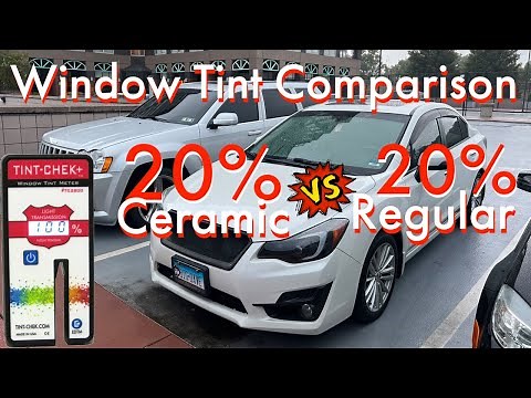 How it Looks to Have 20% Ceramic Window Tint | Side By Side Comparison **WITH TINT METER**