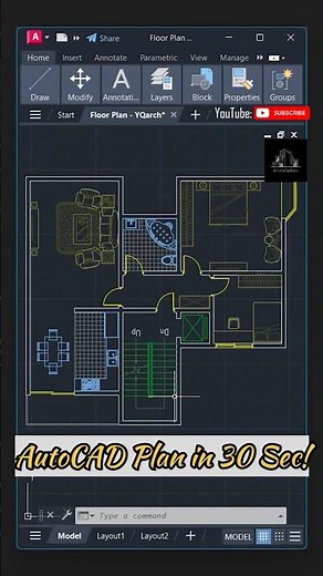 Learn AutoCAD Plan Drawing Step-by-Step | Easy Method