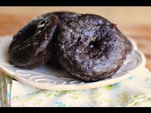 Chocolate Cake Doughnuts with Buttermilk Glaze