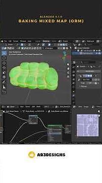 Blender Tutorial Baking Mixed Map (ORM)