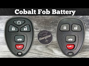 How To Change 2005 - 2010 Chevy Cobalt Key Fob Battery - Replace Cobalt Replacement Remote Batteries