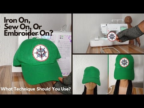 How To Customize A HAT With A PATCH |2 Basic TECHNIQUES| Iron-On or Sew-On. #sewon #ironon #patches