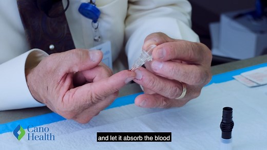 An A1C test is a blood test that reflects your average blood glucose levels over the past 3 months. Learn how to measure your A1C at home with the A1C Now Kit. #diabetes #bloodsugartest | Cano Health