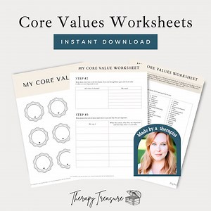 Core Values Worksheet | Core Values List | Core Value Clarity Worksheets | Self Development | Instant Download| Core Beliefs Assessment - Etsy