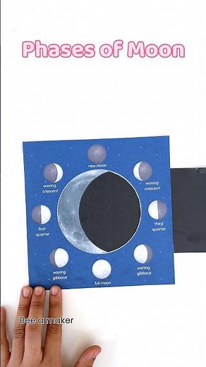 Phases of moon printable activity, link in bio