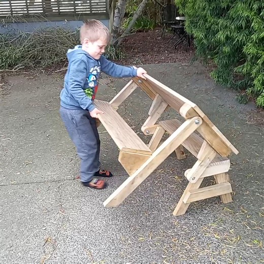 Kids Folding Picnic Table DIY Build Plans (PDF Download) - Etsy