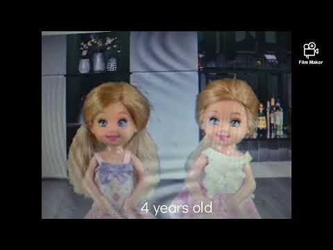 Annabelle and Isabelle Carson from 1 to 6 years old