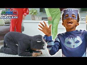 PJ Masks in Real Life ⚡ Catboy Is Turned Into A Cat ⚡ PJ Masks Official