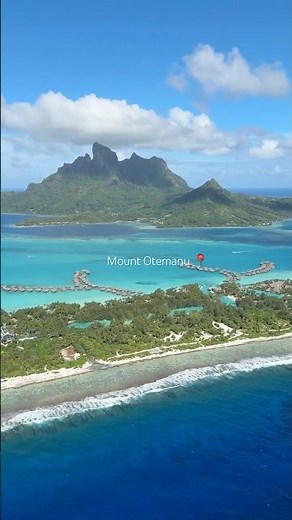 Flying around Mount Otemanu. An iconic sight in Bora Bora, French Polynesia. #borabora #fourseasons