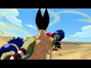 One Piece attaque finale - Luffy VS Foxy - Gomu gomu no Flail