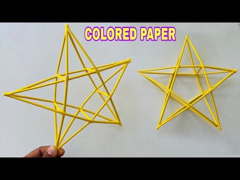 How To Make a Perfect Star Frame for Christmas Decoration | Easy DIY Paper Craft