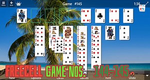 Master Microsoft Solitaire FreeCell Game Nos. 144-145 | Pro...