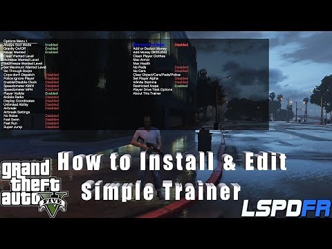 How To Install & Edit (SIMPLE TRAINER) GTA 5