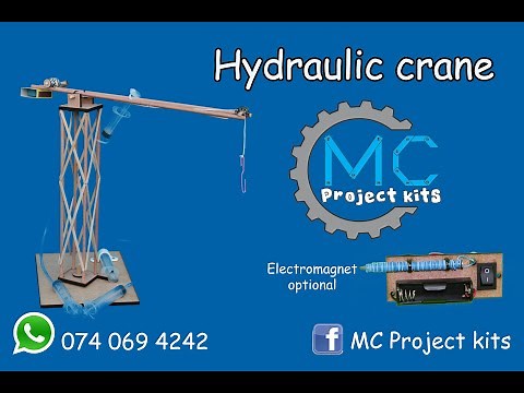 Hydraulic crane project with electromagnet