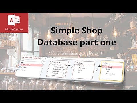 How to create a simple shop database in Microsoft Access