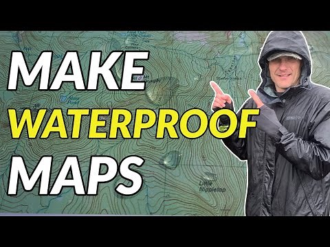 HOW TO WATERPROOF MAPS // DIY Waterproof Maps for Hiking and Backpacking
