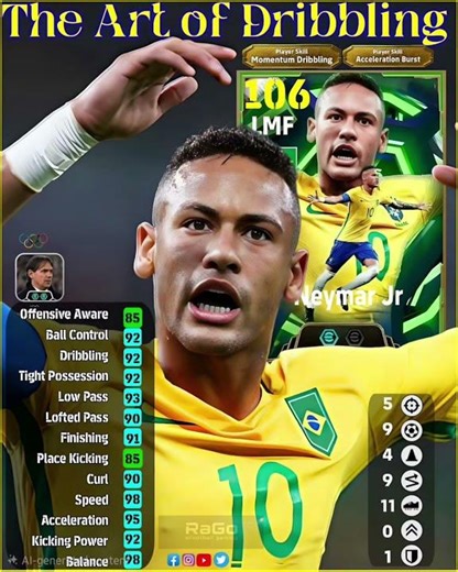 efootball neymar epic new card stats #efootball2024 #pes #efootball #shorts