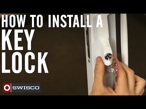 How to Install a Key Lock on a Patio Door [1080p]