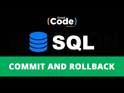 COMMIT And ROLLBACK Command In SQL | TCL Commands Tutorial | SQL For Beginners | SimpliCode