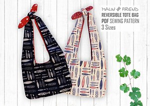 Reversible Tote Bag Pattern,,bag Pattern PDF ,bag Template,shopping Bag Pattern,boho Bag Tutorial,sewing Pattern,string Bag Pattern, - Etsy