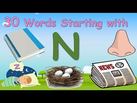 30 Words Starting with Letter N || Letter N words || Words that starts with N