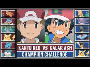 Pokémon Battle | KANTO RED vs GALAR ASH