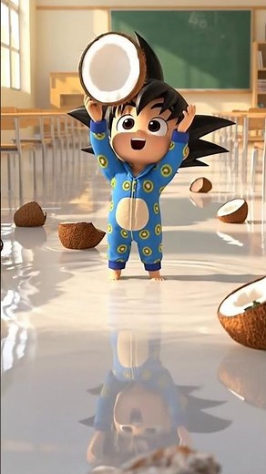 Goku Goes to a School Filled With Coconut Juice! #goku#gokuedit #anime#dragonballsuper #animation