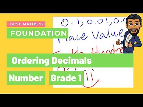 Ordering decimals from smallest to largest lesson | GCSE Maths Foundation