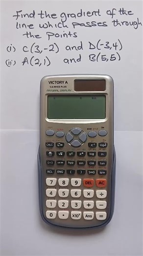 Understanding Gradient Calculation Between Two Points
