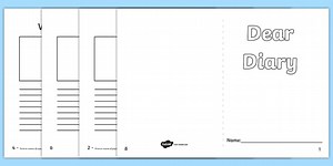 Dear Diary Writing Frame