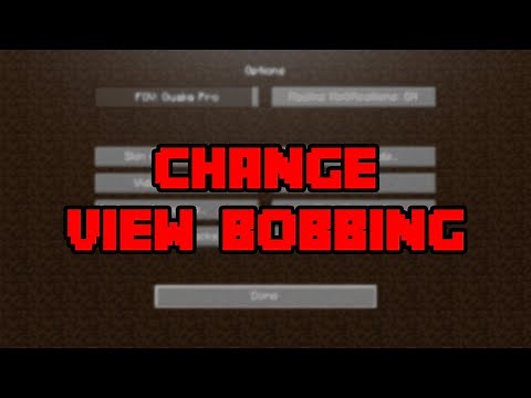 How To Turn View Bobbing On & Off In Minecraft! - How To Enable/Disable View Bobbing In Minecraft!