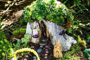 Be Creative and Make Fairy Houses With Materials From Your Yard
