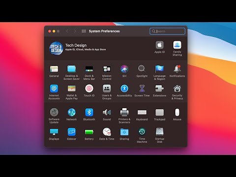 System Preferences on Mac