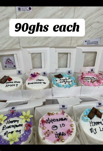 Affordable Bento Cakes with Toppings for Pre-Order