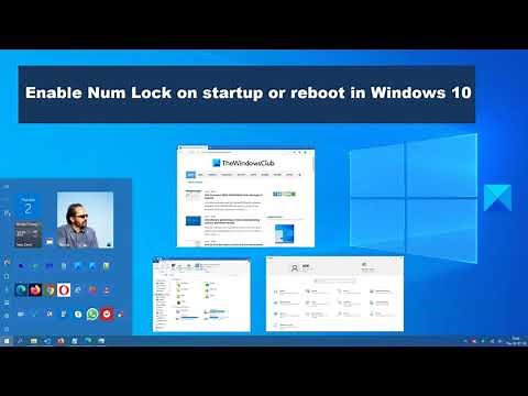 Enable Num Lock on startup or reboot in Windows 11