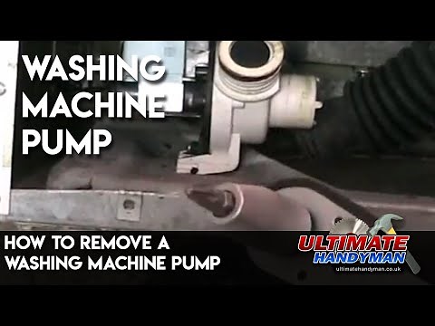 How to remove a washing machine pump