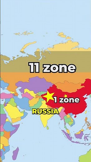 Which Country Has 12 Time Zones? #geography #maps #timezones