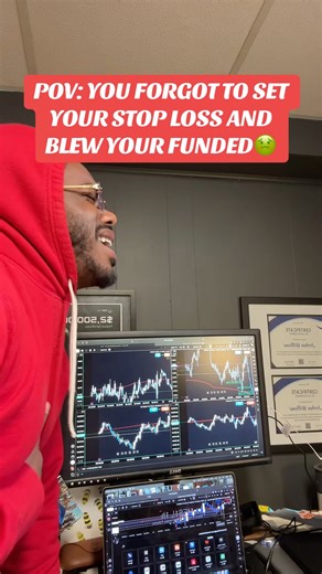 POV: YOU FORGOT TO SET YOUR STOP LOSS AND BLEW YOUR FUNDED🤢 #trading