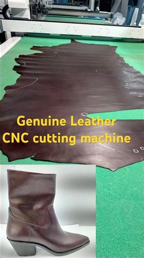 Automatic Genuine Leather Cutting Machine | Smart Nesting & Marking System
