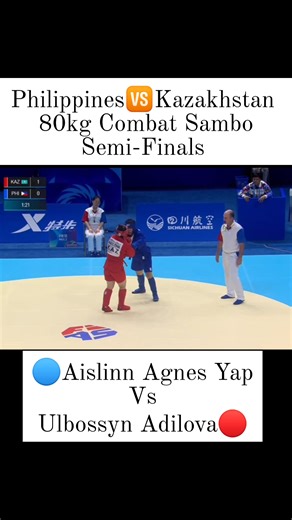 7.7K views · 41 reactions | Combat Sambo 80kg Semi Finals Aislinn Agnes Yap  vs Ulbossyn Adilova #sambo #worldgames | Fights and Highlights | Facebook
