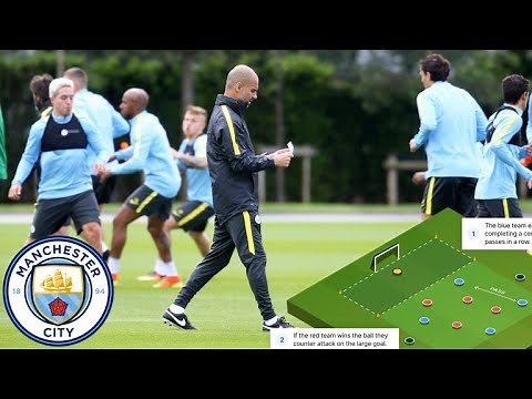 Manchester City Attacking Drill Used by Pep Guardiola - How to Coach 4-3-3 in Attacking Third