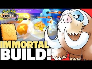 Pokémon Unite Mamoswine COOKIE WEIGHT Build Is IMMORTAL!😱 (Mamoswine Build Guide & Master Gameplay)