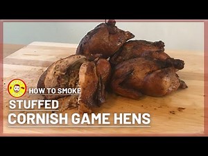 Smoked STUFFED CORNISH GAME HENS on the Po' Man Grill | How to Smoke Cornish Hens