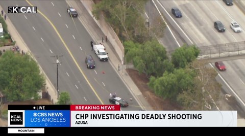 Police investigate deadly shooting next to 210 Freeway in LA County