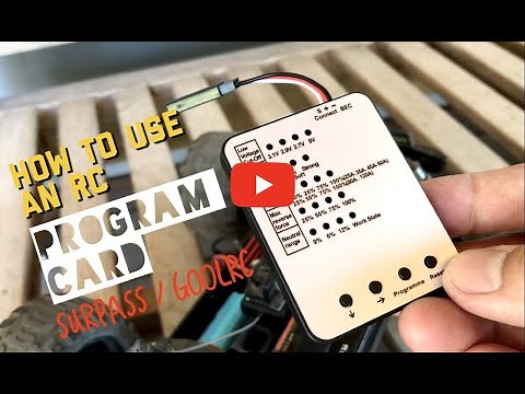 How to Use an RC Program Card