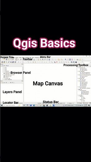 🗺️ QGIS Interface Made Simple | Beginner’s Guide 2025 #shorts #qgis