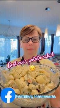 Creamy German Potato Salad 🇩🇪🥔 (Yes, with mayo 😉) #potatosalad #germanrecipes #easyrecipes